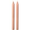 Cereria Di Giorgio - 8 Candele decorative scanalate Doriche - Diametro 2.2 cm Altezza 25 cm - Colore Pesca - Durata 8 ore