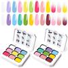U-Shinein Pittura Gradient in Gel, Set di Due 9 Colori Smalto per Unghie Ombre per Unghie Ombre Aura, Manicure Francese Fai da Te Arte delle Unghie, Set J&G