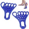 Culnflun Allungatore per Dita Dei Piedi, Rilassamento Muscolare, Separatore per Massaggio Plantare in Tpr, Fascia Elastica per Stretching Fitness Sollievo Dal Valgo Equilibrio (Blue)