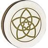 Sonic Energy Hand Drum 16 Pollici - Design Fiore di Venere - Tamburo a Cornice per Meditazione, Viaggi Sonori, Percussioni - Strumento sciamanico con pelle di capra (HD16WB-VF)