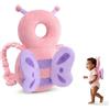 AUEJACKY Cuscino Neonato AUEJACKY Cuscino Bambini, Caschetto Neonato Anticaduta, Per Bambini Che Imparano A Gattonare E Camminare, Cuscino Di Sicurezza Regolabile－Farfalla Rosa (K)