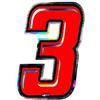 4R Quattroerre.it 13263 Numero Racing 3, Rosso
