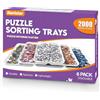 Nariolar Vassoi impilabili per puzzle, 29,2 x 21,1 cm, confezione da 6, per 1000/1500/2000 pezzi