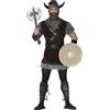 FIESTAS GUIRCA | Costume da Vichingo Adulto (48-50/M) - Vestito, Fascia per la Testa, Cintura, Corna e Polsini - Costume da Guerriero Nordico per Halloween, Carnevale e Feste in Maschera - Uomo