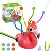 Xerteam Irrigatore a spruzzo d'acqua per bambini, con 6 tubi oscillanti palline di spugna, simpatici irrigatori all'aperto per tubo da giardino, giocattoli estivi da giardino, cortile, prato, schizzi di prato
