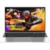 NAIKLULU 15.6 Pollici Pc Portatile 2026, Processore i5 6200U (2,3 a 2,8 GHz), 16GB RAM 512GB SSD Computer Portatile Laptop, Tastiera Completa Retroilluminata, Tipo-C, FHD 1920x1080P
