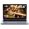 NAIKLULU 15,6 Pollici Pc Portatile Gaming 2026, Processore R7 6800H (3,2 a 4,7 GHz), 32GB LDDR5 RAM 1TB SSD Computer Portatile Gamer Laptop, Tastiera Completa Retroilluminata, Tipo-C, Batteria 57.97Wh