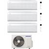 Samsung Climatizzatore Trial Split Windfree Elite S2 7+7+12 BTU con AJ052TXJ3KG/EU Inverter R-32 Wi-Fi Classe A+++ ,