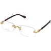 Gucci GG1221O 002 | Occhiali da Vista Graduati | Prova Online | Metallo | Rettangolari | Oro | Adrialenti
