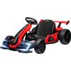HOMCOM Go-Kart Elettrico Bambini 6-12 Anni e Sedile Regolabile 24V 12km/h Rosso