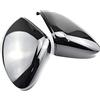 MKptopia ABS Copertura specchio nero carbonio copri specchietto retrovisore auto Sostituzione compatibile con V-W Golf 8 MK8 GTE GTD GTI R-line New-No Side Assist