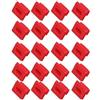 Inovey PeroFors 20Pcs / Set Cruscotto Cruscotto Clip Striscia Striscia Inserti Passacavo Rosso Clip Custode Adatto compatibile con E46 E65 / E66 E83N Fibbie di Fissaggio Pannello Interno