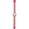 HIP HOP Orologio BAMBINO KIDS FUN quadrante MONO-COLORE BIANCO movimento SOLO TEMPO - 3H QUARZO e CINTURINO SILICONE CON TESSUTO MULTICOLORE HWU1156