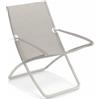 Emu Snooze Sdraio Outdoor Pieghevole con Struttura in Acciaio - Ghiaccio/Bianco