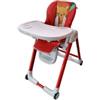 Aziamor Seggiolone Pappa Reclinabile e Regolabile in Altezza PAPPY SNACK LEONE ROSSO