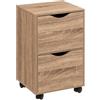 5 five simply smart 5five - torre a 2 porte con ruote effetto legno