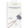 GUESS GUOUCHSAMC4P - Ciondolo universale a forma di saffiano 4G, colore: Rosa, Pelle sintentica