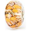 Trollbeads Fiori d'Arancio TGLBE-30078 vetro arancione e bianco