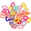 Yosoo Health Gear 50 Pezzi Anelli di Collegamento in Acrilico, Connettori Ovali a Collegamento Rapido Anelli Aperti Colori Caramella Anello per Borsa Fai-da-Te Occhiali Tasca Jean Catena Cordino