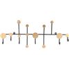 SEAFRONT Appendiabiti da Parete con 5 Ganci Oro Heavy Duty in Ferro per Ingresso Soggiorno Cappelli Borse Asciugamani