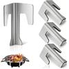 Medrialife Set da 4 distanziatori universali in Acciaio Inox per Piastra da Fuoco, braciere e Barbecue a Sfera, distanziatori per Piastre di Fuoco, Resistenti al Calore, Facili da Montare