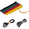 Trilancer Fascette per Cavi Riutilizzabili，40 Pezzi 150mm x 12 mm Trilancer Fascette Fermacavi Fascette di Chiusura, per ufficio Domestico Tablet PC TV 15cm(Multicolore)