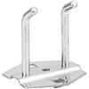 Hililand 5 ganci doppi obliqui in acciaio galvanizzato, supporto di stoccaggio, ganci per pannello forati, per armadi, attrezzi garage, 1.00V
