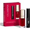 Clarins Lip & Eye Make-Up Duo Set con olio labbra e mascara volume