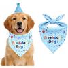 LeLiangLiang 1 Set Decorazioni per Compleanno Cane, Bandana Cane (blu)