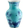 GINORI 1735 VASO MING 25 CM, ORIENTE ITALIANO BLU IRIS, FILO ORO