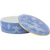GINORI 1735 SCATOLA TALCO 13 CM, ORIENTE ITALIANO BLU PERVINCA, FILO ORO