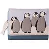 Mala leather 3406 3 Ollie Collection - Borsa a tracolla Portafoglio con motivo pinguino RFID
