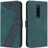 OKZone Cover per Xiaomi Mi 9T/Xiaomi Mi 9T PRO/Redmi K20/K20 PRO, Custodia a Libro in Pelle Protettiva Folio Portafoglio con Chiusura Magnetica e Slot per Carte Wallet Case Flip Cover (Verde)