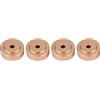 KIMISS Piedini di Isolamento del Giradischi Piedini Dell'amplificatore per Lega di Alluminio 4 Pezzi 20 * 8 Mm Piedini Dell'amplificatore in Lega di Alluminio Piedini (Color oro)