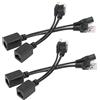 Ouitble POE Splitter Power su Ethernet 2 Coppie 12 V POTENZA PASSE IN Adattatore Splitter Ethernet IEEE 802.3AF 10/100 Mbps per la Telecamera di Rete