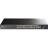 Cudy Switch Ethernet 100Mbps Non Gestito PoE+, 300W, 24 Porte Fast Ethernet, 802.3af/at Modalità A PoE+, 1 SFP, 2 Uplink Gigabit, Montaggio Rack 19, FS1026PS1