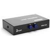 Cuifati VGA Switch Box, 2 in 1 Out VGA Switcher Splitter Data Sincronizzazione VGA Monitor Switch VGA Splitter, 2 porte VGA Video Sharing Adapter 2 in 1 Out Manual Switcher for Computer, Laptop, Monitor