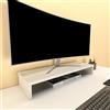 Henor supporto per monitor rialzo TV in legno 82 x 26.5 x 12 cm portata 50 kg Quercia Stel