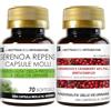 LABOTTEGADEGLIINTEGRATORI Set di Integratori per la Prostata e per le vie Urinarie | Serenoa Repens 70 Softgels + D-Mannosio e Cranberry con Semi di Pompelmo Uva Ursina e Vitamina C 60 Compresse | La Bottega Degli Integratori
