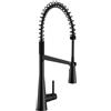 Moen 5925BL Sleek One-Handle Pre-Rinse High Arc Spring Pulldown Kitchen Faucet with Power Boost, Matte Black