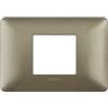 Bticino AM4819MTA Placca Matix 2 Moduli, Centrati Titanium