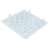 Dilwe Scacchi in cristallo, 32 scacchi + 1 scacchiera + 1 distanziatore 25x25 cm in vetro lucido opaco