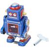 Keenso Carica Il Giocattolo a Molla con Meccanismo a Orologeria Classico retrò Robot Vintage per Bar Ristorante (Blue