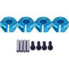 Dilwe Adattatori per mozzi ruota esagonali, 12 mm universale per auto HSP 1/10 Scale RC(7mm, blu)