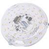 VELATEMOR Kit di Retrofit per Ventilatore da Soffitto a LED da 4 Pollici, Plafoniera Rotonda Dimmerabile da 15 W 3 CCT 3000K 4000K 6000K