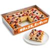 KADAX Barattolo rettangolare Kadax, teglia da forno in 3 dimensioni, bordi in lamiera alti per torte, pane tostato, cheesecake, brownie, scatola di cura facile, (40 x 25,5 cm, argento)