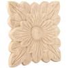 Jeffergarden Set 4 Pezzi Applique in Legno Decorative, Motivo Floreale Intagliato, Accessori per Mobili e Porte