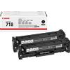 Canon Cartuccia toner nero Canon 718VP (confezione doppia)