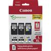 Canon Confezione multipla con cartucce d'inchiostro Canon PG-540L x2/CL-541XL + carta fotografica