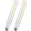 ZRJIA E27 T30 300mm Lampadina LED Decorativa Stile Vintage Retrò Industriale Antico Edison E27 T30 6W 600lm 2700K Bianco Caldo 360° 230V, No Flicker, Non Dimmerabile (confezione da 2)